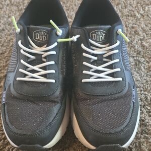 Hey Dude Charcoal Sneakers with White Laces